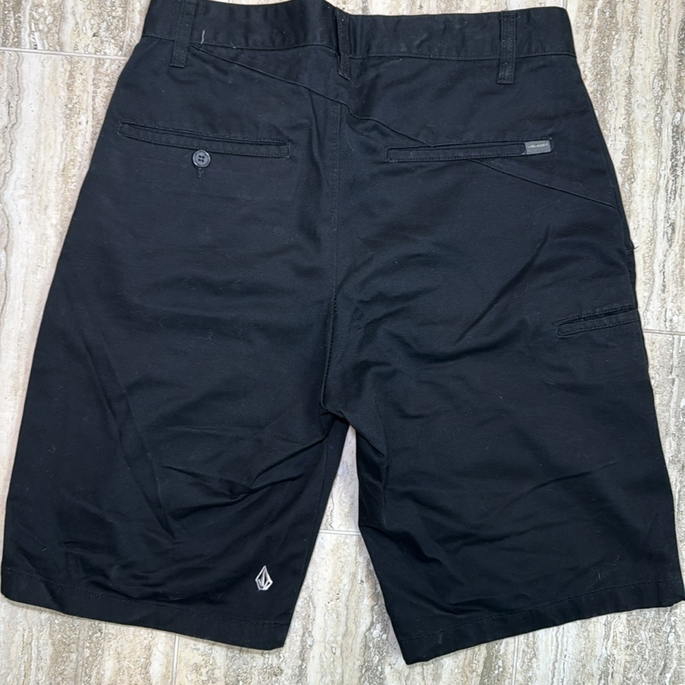 Volcom Mens Frickin Chino Shorts Black REPREVE Recycled Polyester Size 30 M29 - Picture 2 of 7